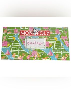 NEW Rare Vintage Lilly Pulitzer Monopoly Game Green Blue Coastal Collectible